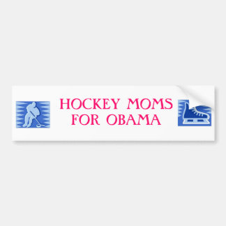 AUTOCOLLANT DE VOITURE MAMANS D'HOCKEY POUR OBAMA
