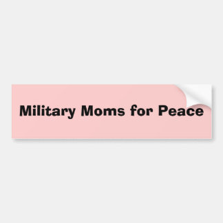 Autocollant De Voiture Mamans militaires pour la paix
