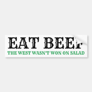 Autocollant De Voiture Mange du BOEUF. L'OCCIDENT N'A PAS GAGNÉ SUR SALAD
