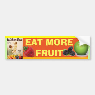 Autocollant De Voiture MANGER PLUS de sticker pare-chocs FRUIT