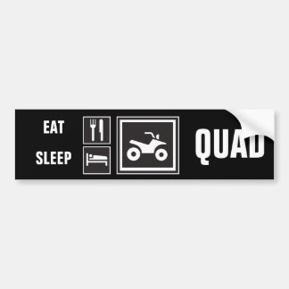 Autocollant De Voiture Mangez le QUADRUPLE de sommeil !