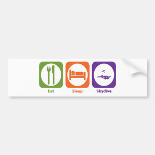 Autocollant De Voiture Mangez le sommeil Skydive