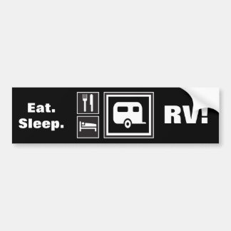Autocollant De Voiture Mangez. Sommeil. Rv !