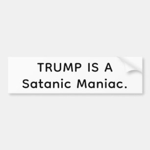 Autocollant De Voiture Maniaque Satanique Trump Hankamer Artjunkhaus Band