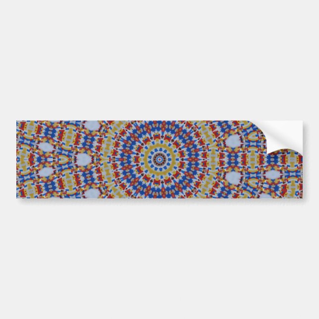 Autocollant De Voiture Manla yellow blue (Devant)