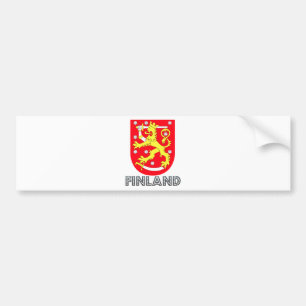 Autocollant De Voiture Manteau de la Finlande des bras