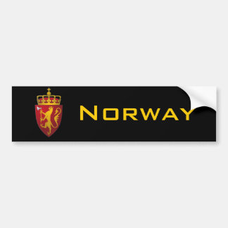 Autocollant De Voiture Manteau des bras norvégien