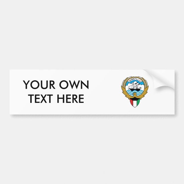 Autocollant De Voiture Manteau du Kowéit des bras (Devant)