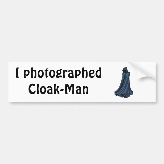 Autocollant De Voiture Manteau-Emballements, photographedCloak-Man d'I (Devant)