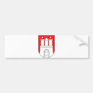 Autocollant De Voiture Manteau officiel de symbole de Hambourg Allemagne