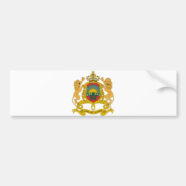 Autocollant De Voiture Manteau officiel du Maroc de symbole d'héraldique