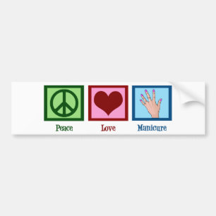 Autocollant De Voiture Manucure d'amour de paix
