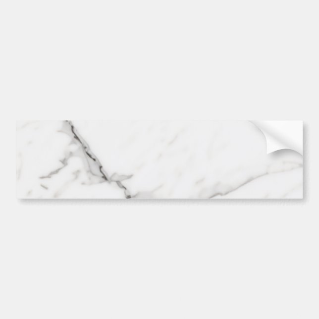 Autocollant De Voiture Marbre Blanc (Devant)