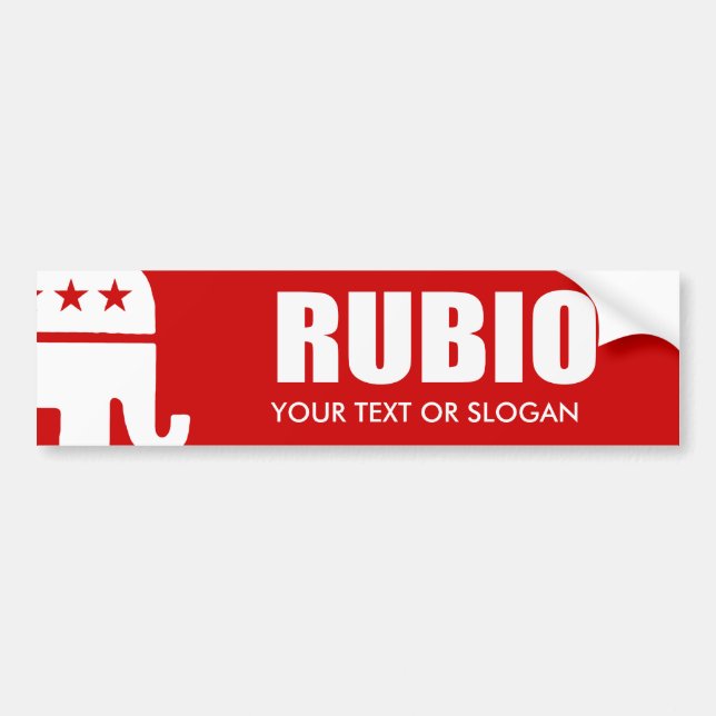 AUTOCOLLANT DE VOITURE MARC RUBIO 2012 (Devant)