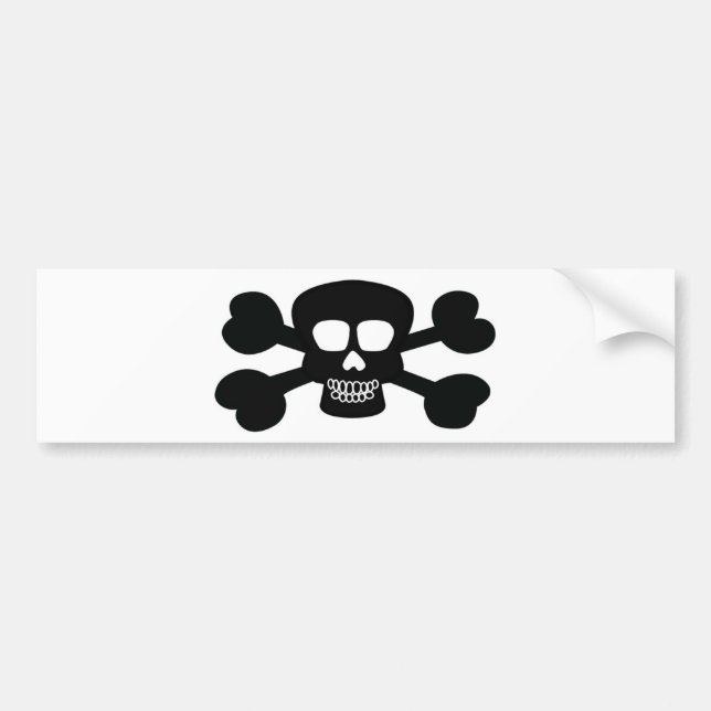 Autocollant De Voiture Marchandises de conception de crâne (Devant)