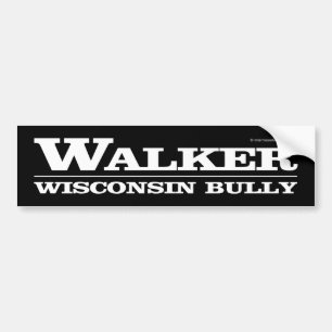 Autocollant De Voiture Marcheur, despote du Wisconsin