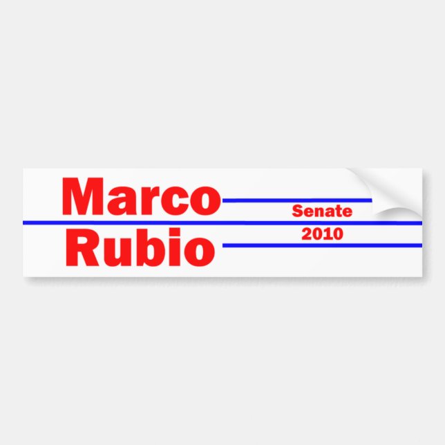 Autocollant De Voiture Marco Rubio 4 (Devant)