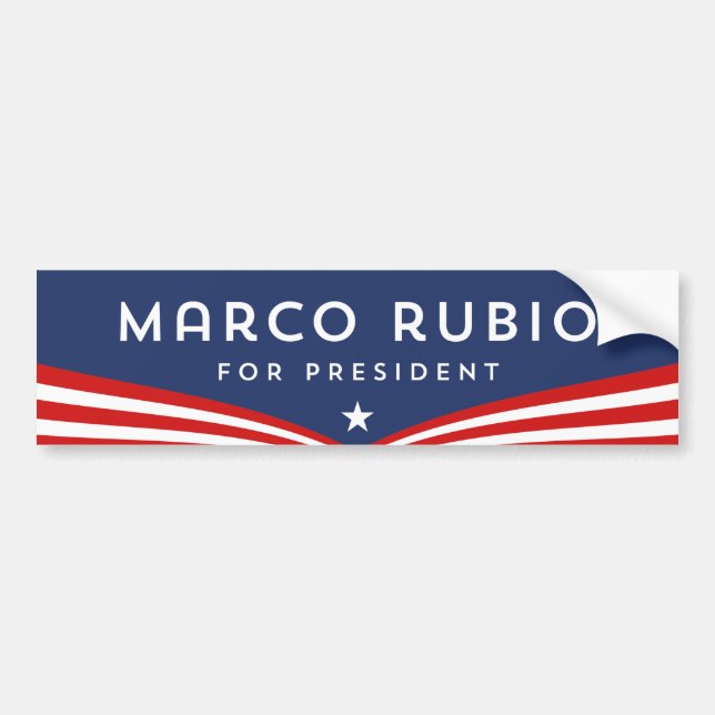 Autocollant De Voiture Marco Rubio pour le président (Devant)