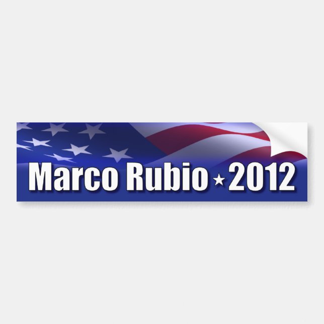 Autocollant De Voiture Marco Rubio pour le président (Devant)