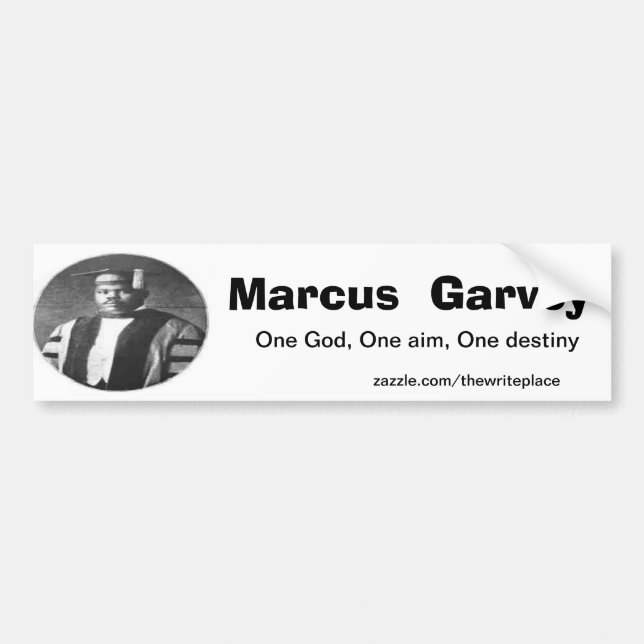 Autocollant De Voiture Marcus Garvey (Devant)