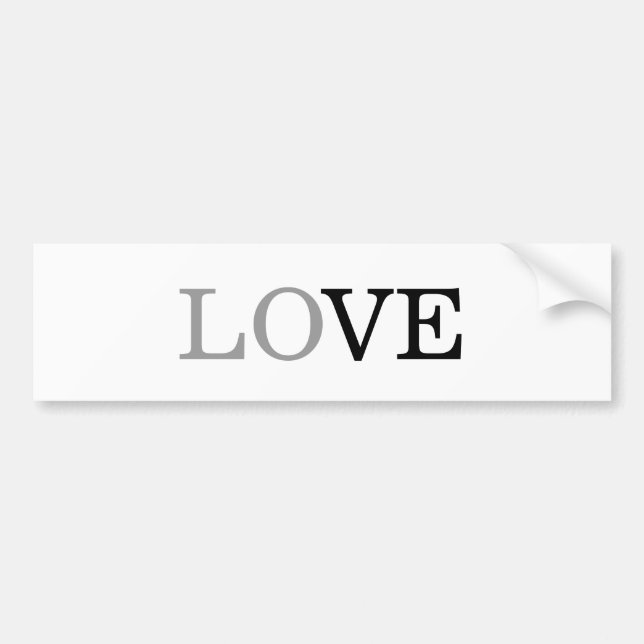 Autocollant De Voiture Mariage Amour Script Noir Gris  (Devant)