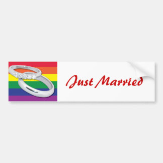 Autocollant De Voiture Mariage gay lesbien