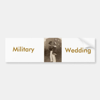 Autocollant De Voiture Mariage militaire