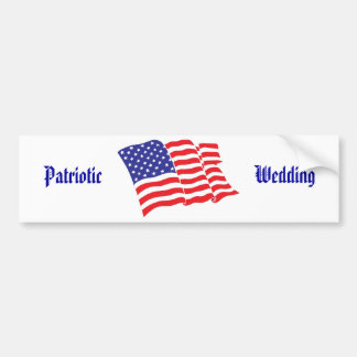 Autocollant De Voiture Mariage patriotique