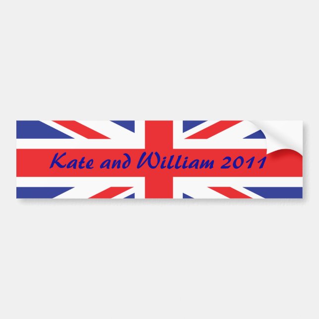 Autocollant De Voiture Mariage royal /Kate et William (Devant)