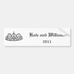 Autocollant De Voiture Mariage royal/Kate & William