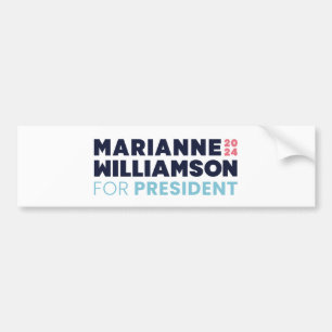 Autocollant De Voiture Marianne Williamson pour la présidente 2024