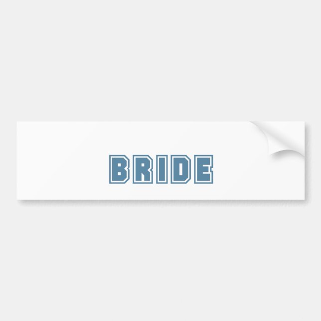 Autocollant De Voiture Mariée (Devant)