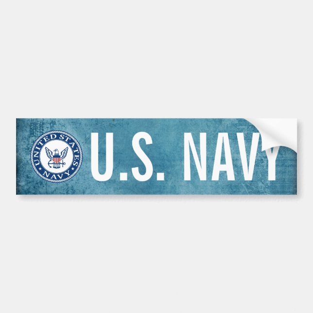 Autocollant De Voiture Marine américaine | Navy Alt Emblem (Devant)