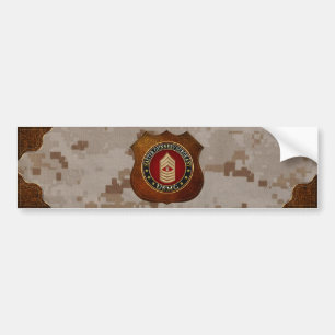 Autocollant De Voiture Marines des États-Unis : Sergent-chef de l'armée d