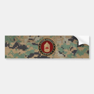 Autocollant De Voiture Marines des États-Unis : Sergent-maître (USMC MSgt