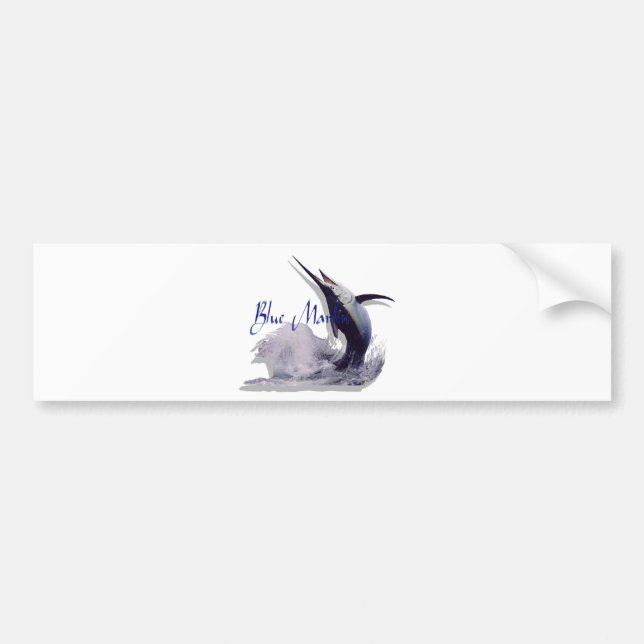 Autocollant De Voiture marlin bleu (Devant)
