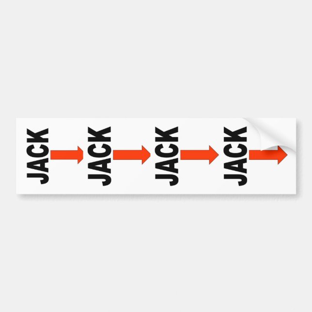 AUTOCOLLANT DE VOITURE MARQUEURS DE RV JACK (Devant)