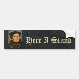 Autocollant De Voiture Martin Luther ici je tiens la citation