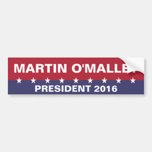 Autocollant De Voiture MARTIN O'MALLEY à la présidence 2016
