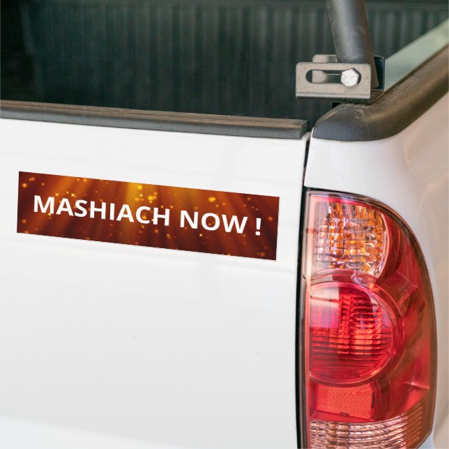 Autocollant De Voiture Mashiach maintenant Rouge lumière cosmique Messian (Sur camion)