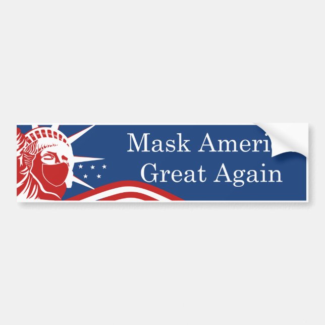 Autocollant De Voiture Masque Amérique grand encore Bumper Sticker (Devant)