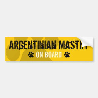 Autocollant De Voiture Mastiff argentin à bord