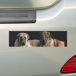 Autocollant De Voiture Mastiff Best Friends