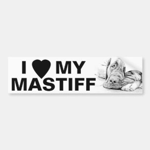 Autocollant De Voiture Mastiff paresseux
