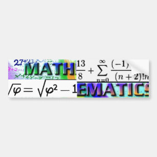 Autocollant De Voiture "Mathématiques-GOTTA AIME-LE !"