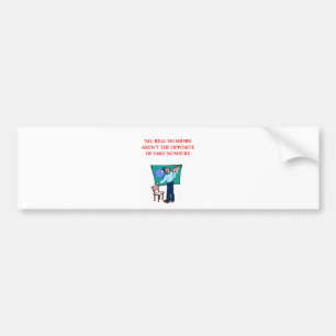 AUTOCOLLANT DE VOITURE MATHS