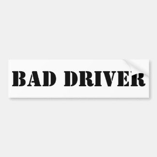 Autocollant De Voiture Mauvais adhésif pour pare-chocs de conducteur