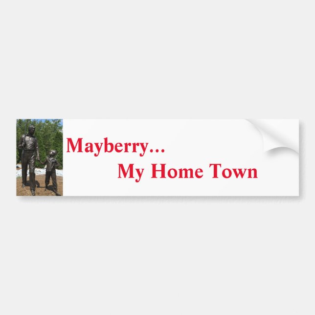 Autocollant De Voiture Mayberry - My Home Town Bumper Sticker (Devant)