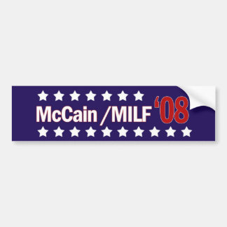 Autocollant De Voiture McCain MILF 08