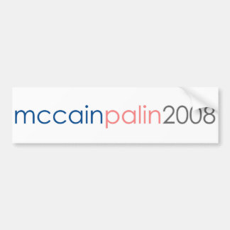 Autocollant De Voiture McCain Palin 2008